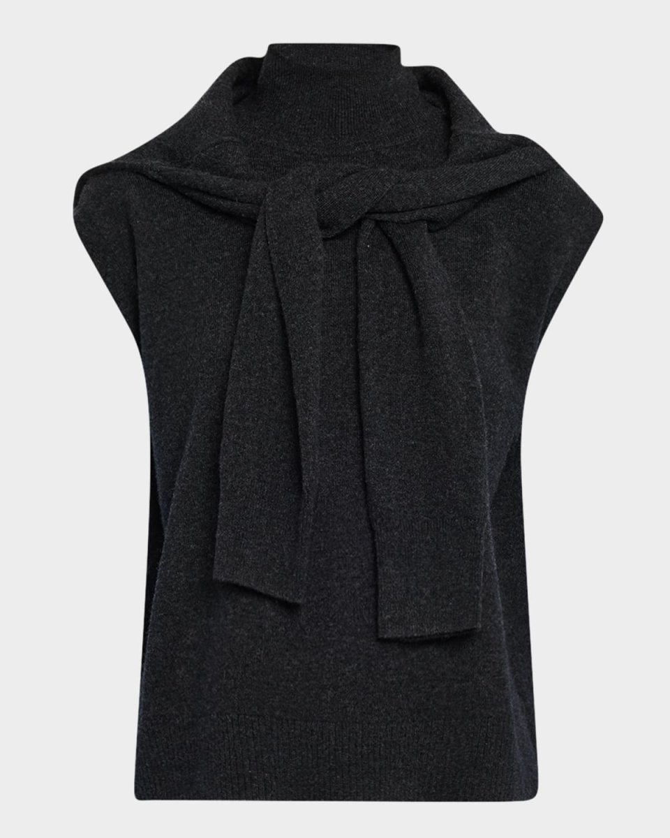 Cashmino Mock-Neck Sweat